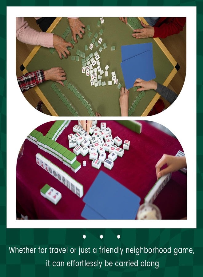 Seenelling 4 Pcs Mahjong Tile Mixer Shuffler for Mixing and Shuffling Tiles Plastic Game Accessories Gifts for Mahjong Lovers Playing Game (Blue) - Image 3